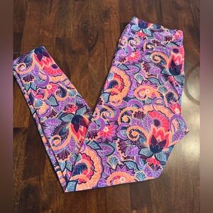 “Unicorn” 2016 LuLaRoe Floral Paisley Leggings (Tall & Curvy)